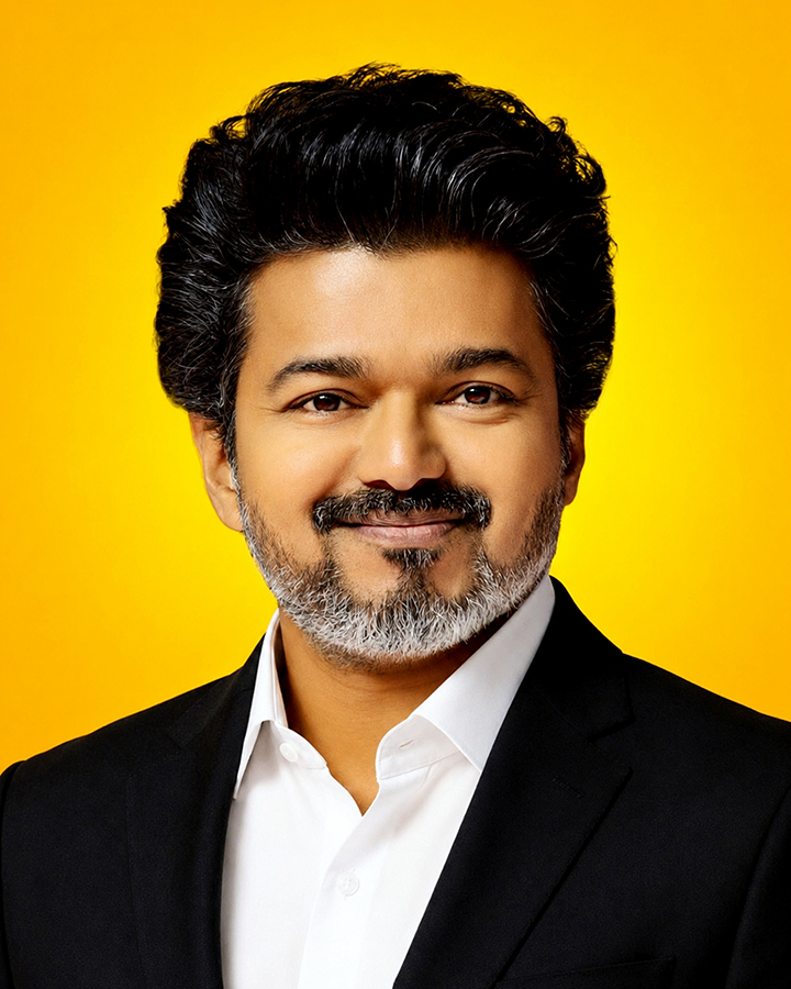 TAMIL NADU Cheif Minister  VIJAY UHD Official Image