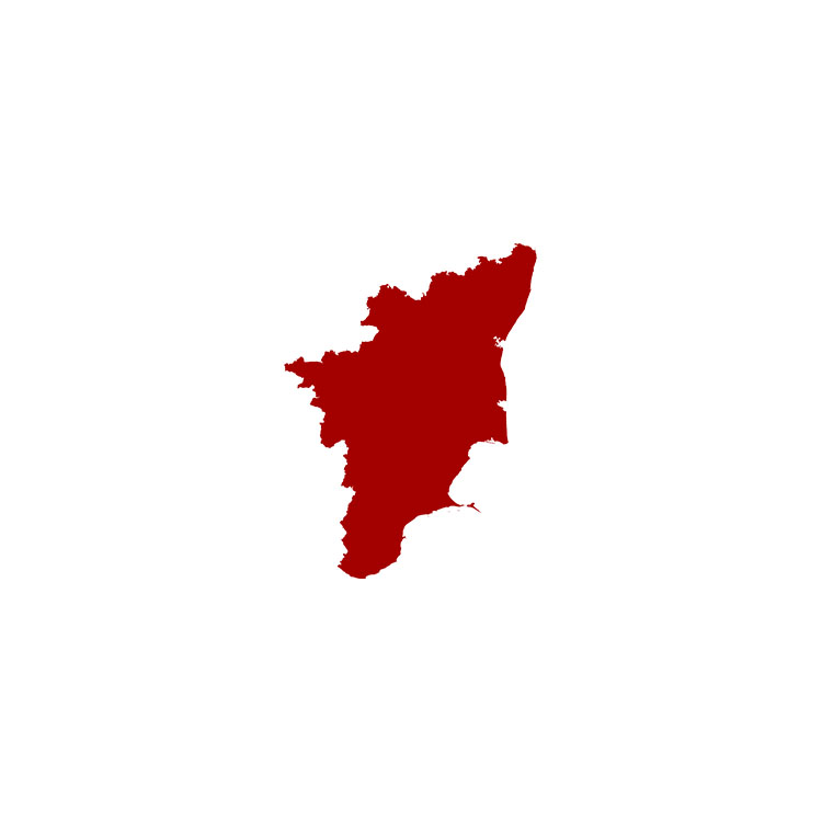 Tamil Nadu map Clipart