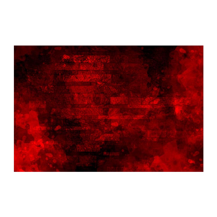 Grunge Red Stone Wall Dark PNG