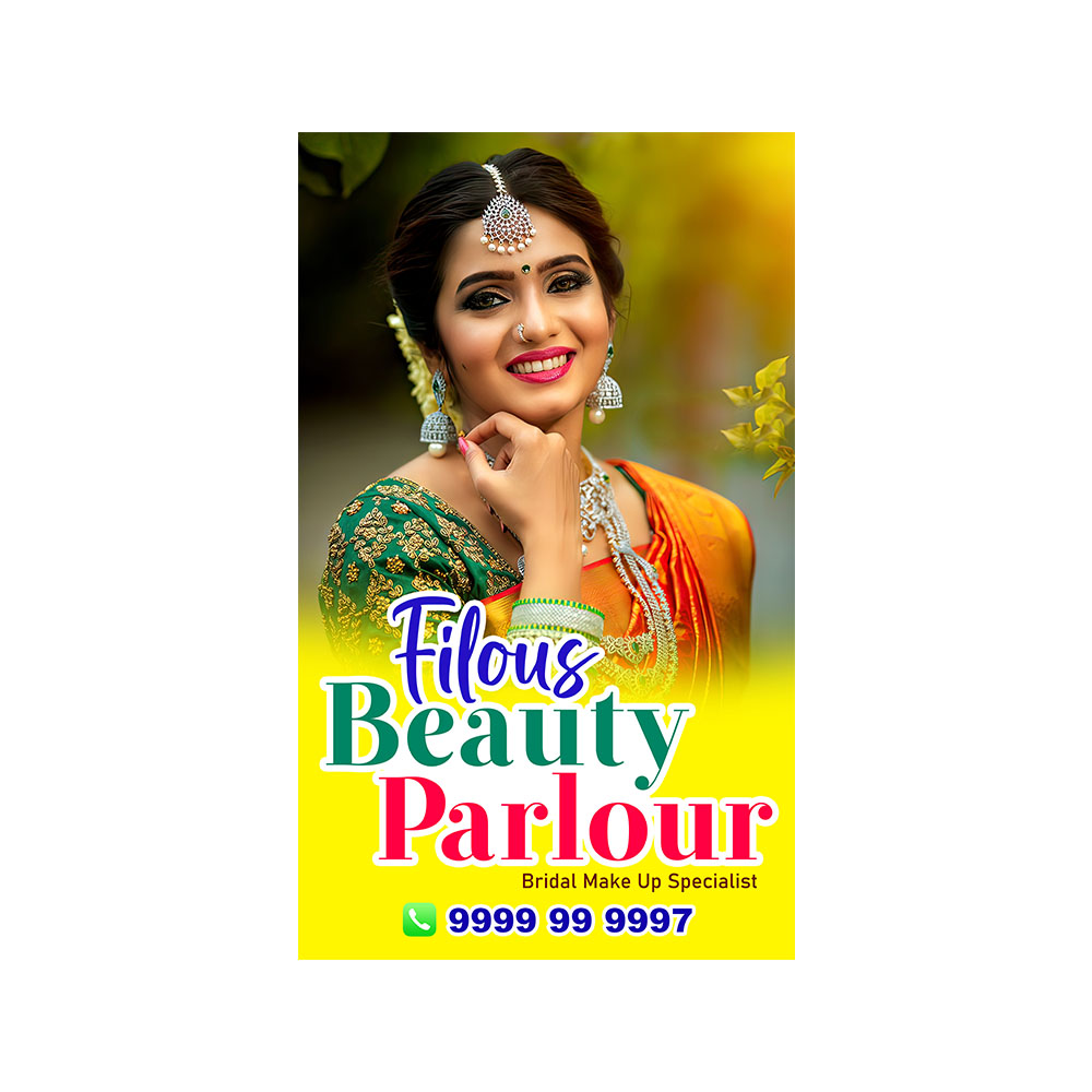 Beauty Parlour Flex Banner PSD