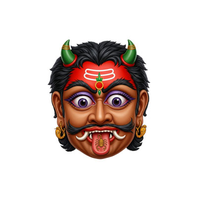 Traditional Drishti Bommai / Evil Eye Protector PNG