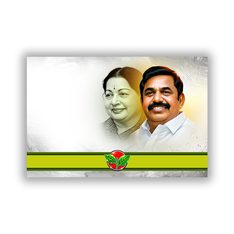 ADMK Edappadi Palaniswami Party Flex Banner PSD File