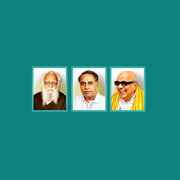 Three prominent DMK Tamil Nadu political leaders