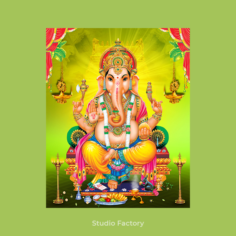 A lord ganesha for ganesh chaturthi the sacred object of the hindus